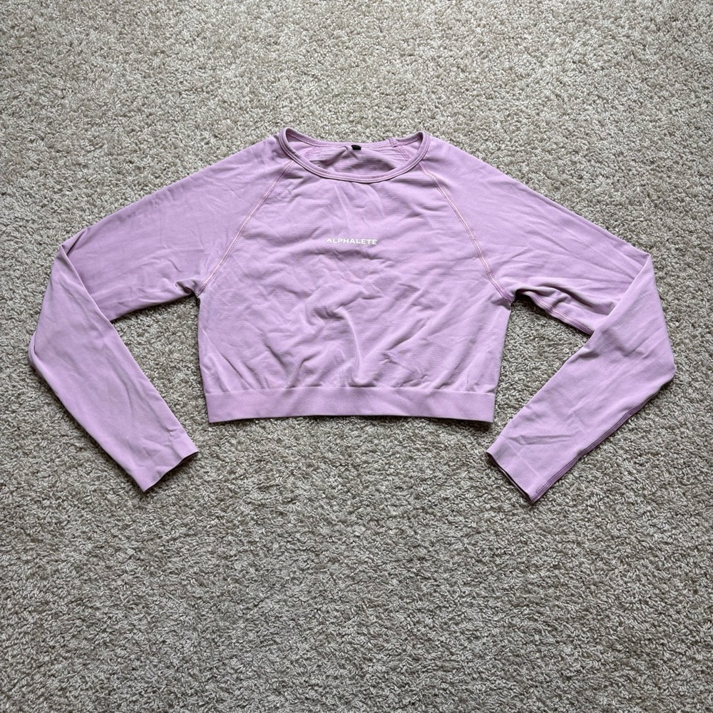 Alphalete Lavender Long Sleeve Tee